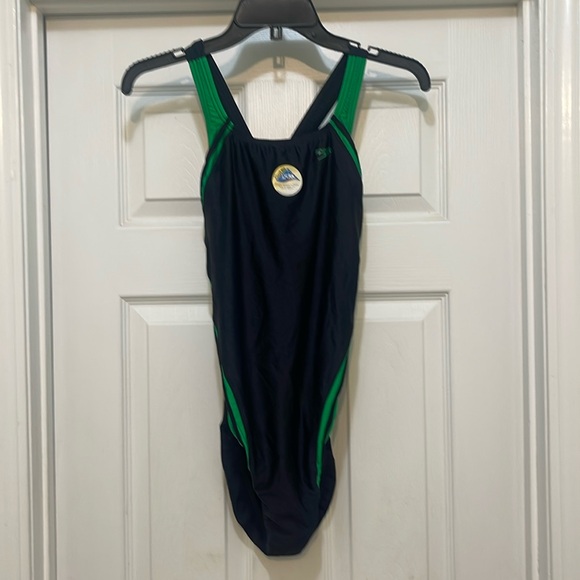 Speedo Other - NWT Speedo - black and green speedo one piece swimsuit - size 14/40